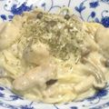 サトケイ母's cooksnap of when they made 簡単！　秋のヘルシーきのこクリームパスタ.