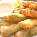 papikun's cooksnap of when they made かにかま✿生しいたけのさっぱり春巻き.