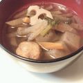 はぴ☆こ's cooksnap of when they made 簡単＊ひらひらけんちん汁.