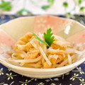 さとみわ's cooksnap of when they made 今日のおつまみ☆豆もやしとささみの煮物☆.