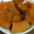 ☆めんめ☆'s cooksnap of when they made いつもの味で♪あま～い✿かぼちゃの煮物.