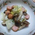 こぶ99's cooksnap of when they made ☆白菜とソーセージのオリーブオイル炒め☆.