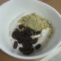 サーフブレイド's cooksnap of when they made 便秘解消　レーズンときな粉のヨーグルト.