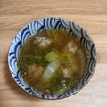 クックP7PW56☆'s cooksnap of when they made 大人気☆白菜と肉団子のスープ鍋.