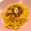 悠LOVE航's cooksnap of when they made チーズとたまごで濃厚カルボナーラ.