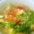 premegu's cooksnap of when they made 冷蔵庫の残り物で！満腹春雨スープ♡.