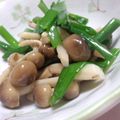武士魂's cooksnap of when they made ニラとシメジのめんつゆ炒め.