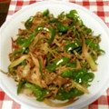 竹内ふー's cooksnap of when they made ピーマンとみょうがとじゃこの旨炒め♪.