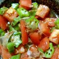 ゆきすずき's cooksnap of when they made ◆糖尿病◆トマトのオクラポン酢あえ.