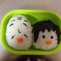 naco77's cooksnap of when they made キャラ弁☆まるちゃんと友蔵.