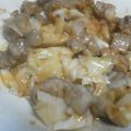 さいたまさと's cooksnap of when they made 鶏とｷｬﾍﾞﾂの甘辛酢みそ.