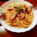 Suzukiさん's cooksnap of when they made 豚キムチクリームパスタ.