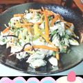 ポーナママ's cooksnap of when they made ササミとキュウリの塩昆布和え。.