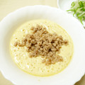 ruruyun's cooksnap of when they made ひき肉と長ねぎの中華風茶碗蒸し*.