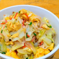 ちーまぐ's cooksnap of when they made ■超旨い！カニカマとキャベツのたまご炒め.