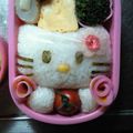 ブルールビー's cooksnap of when they made キャラ弁 キティちゃん.