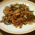 時花菜's cooksnap of when they made ゴーヤと鶏皮の炒め物♪.