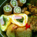 ＊ミャーコ＊'s cooksnap of when they made お弁当の彩りに♪　卵巻きほうれん草.