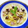 うまうま・らぶ's cooksnap of when they made 簡単！　秋のヘルシーきのこクリームパスタ.