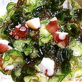 あすひの's cooksnap of when they made 3連もずくで　おいしい　たこの酢の物.