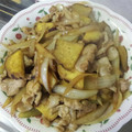 ☆ボンバー☆'s cooksnap of when they made さつまいもと豚肉の簡単コク炒め.