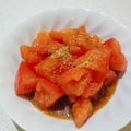 ゆみらんたん's cooksnap of when they made トマトの胡麻和え.