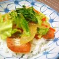 簡単手抜きママ's cooksnap of when they made 秋鮭のちゃんちゃん丼.