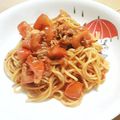 カボリン's cooksnap of when they made いっきにできるトマトパスタ♪.