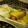 大魔女's cooksnap of when they made 朝食に♬卵とウインナー♬.