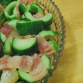 鈴ピヨ's cooksnap of when they made キュウリとベーコンのオリーブオイル炒め.