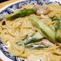 SETSUーRENT's cooksnap of when they made ☆鶏肉とアスパラのホワイトソースパスタ☆.