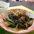 うなぎどすえ's cooksnap of when they made モロヘイヤのオイスター炒め.