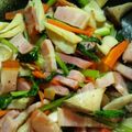 ちあみ's cooksnap of when they made ｴﾘﾝｷﾞとﾍﾞｰｺﾝのバジル炒め.