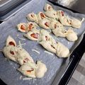 ´春｀'s cooksnap of when they made ピザ味ベーコンエピ＆ソーセージパンエピ☆.