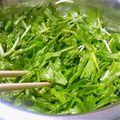まょっち's cooksnap of when they made 水菜の胡麻&ポン酢和え.