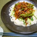 kemeta's cooksnap of when they made 美味！挽肉とピーマンのジャージャーうどん.