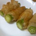 名保子's cooksnap of when they made お弁当に～　オクラの韓国風炒め.