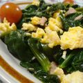 mmameco's cooksnap of when they made つるむらさき＆卵＆ツナのポン酢和え.