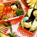 ChaC0C0's cooksnap of when they made ＊キャラ弁＊　うずらDE女の子と男の子♡.