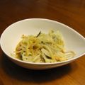 sasaeri's cooksnap of when they made モヤシわかめキャベツ鰹節からし和え.