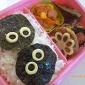 いっしょの幸せ's cooksnap of when they made ●まっくろくろすけ●のり弁【キャラ弁】.