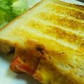 haturi's cooksnap of when they made 我が家特製ホットサンド♪.