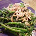 ぽぷらまま's cooksnap of when they made アスパラ菜のおひたし☆桜海老と一緒☆.