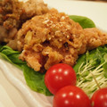yokomizo's cooksnap of when they made サクサク鶏のから揚げ＊ねぎソース.