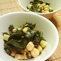 時花菜's cooksnap of when they made ✿ツルムラサキのおかかコーン和え✿.