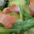 はないちび's cooksnap of when they made 青梗菜とベーコンのオイスター炒め.