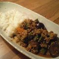 myonran's cooksnap of when they made オクラと豚挽き肉のドライカレー.
