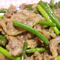 Rick_t's cooksnap of when they made 牛にんにく茎炒め.