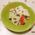 ココアチョコ's cooksnap of when they made れんこん★ごまマヨサラダ.
