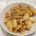 ＊レック＊'s cooksnap of when they made 長芋と鷄挽肉のピリ辛味噌炒め.